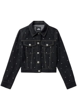 SJYP rhinestone-embellished jacket - Black