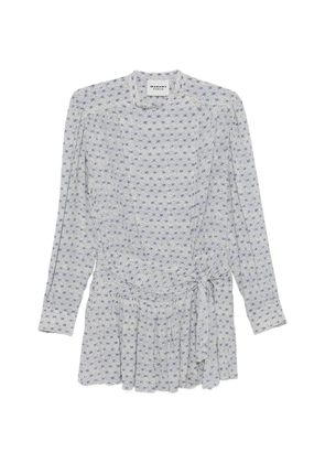 MARANT ÉTOILE Duha patterned mini dress - White