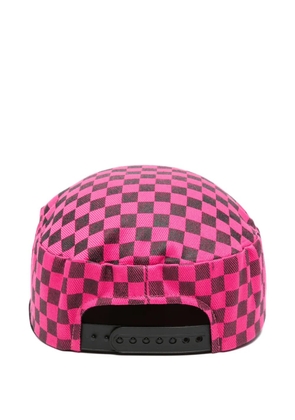 Maison MIHARA YASUHIRO check-pattern cap - Pink