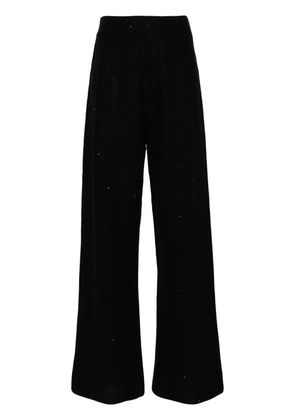Fabiana Filippi sequined wide-leg trousers - Black