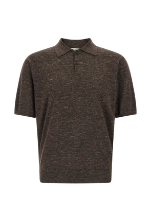 The Row Borges short-sleeve polo shirt - Brown