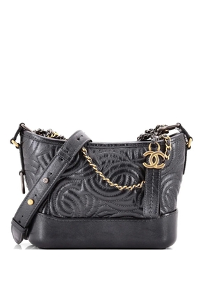 CHANEL Pre-Owned Gabrielle CC Stitched Calfskin Small hobo bag - Grey