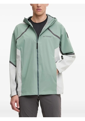 adidas x National Geographic Rain.Rdy hooded panelled jacket - Green