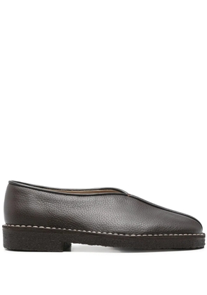LEMAIRE piped slippers - Brown