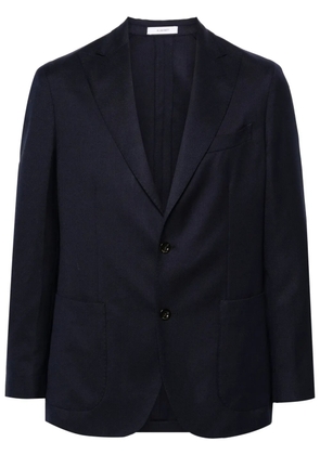 Boglioli textured finish single-breasted blazer - Blue