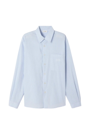 American Vintage Eluabird striped patch-pocket cotton shirt - Blue