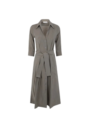 ARCHIVIO 67 belted shirt dress - Green