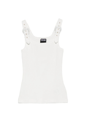 Versace Jeans Couture buckle-strap top - White