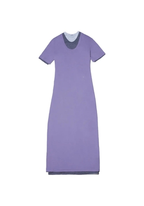 Jil Sander short-sleeved layered maxi dress - Purple