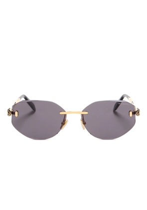 Bvlgari geometric-frame sunglasses - Gold