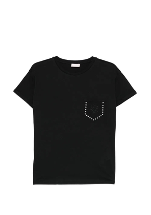 LIU JO embellished pocket T-shirt - Black