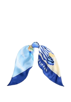 Lauren Ralph Lauren print scarf - Blue