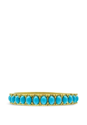 Jennifer Gibson Jewellery 1980s turquoise bangle - Gold