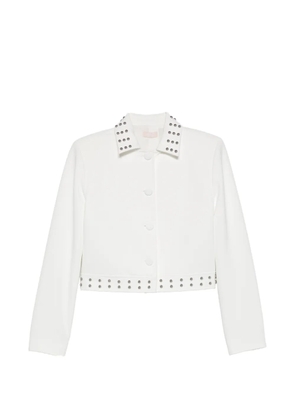 LIU JO studded detailing jacket - White