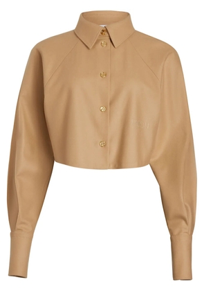 Patou cropped shirt - Neutrals