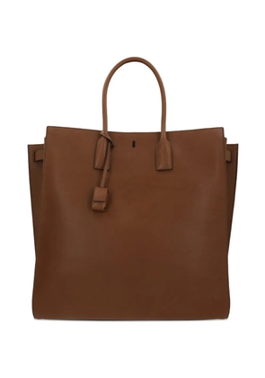 Saint Laurent top-handles leather tote bag - Brown