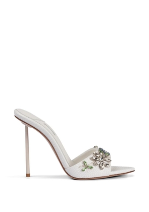 Le Silla Prairie floral sandals - White