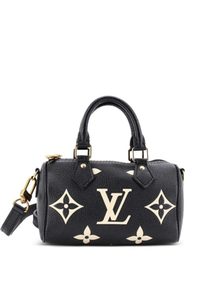 Louis Vuitton Pre-Owned Speedy Bandouliere NM Bag Bicolor Monogram Empreinte Giant Nano travel bag - Black