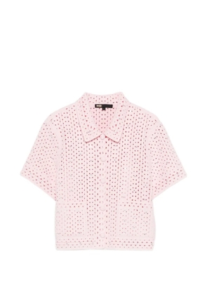 Maje crochet shirt - Pink