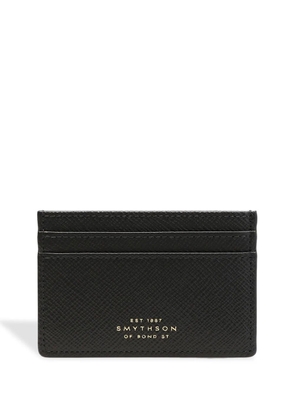 Smythson Panama calfskin card holder - Black