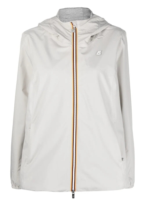 K-Way R&D Marguerite hooded windbreaker jacket - Neutrals