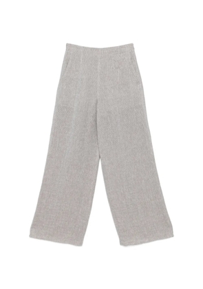 Emporio Armani zip-fastening wide-leg trousers - Grey