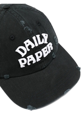 Daily Paper Stack Arch distressed cap - Black