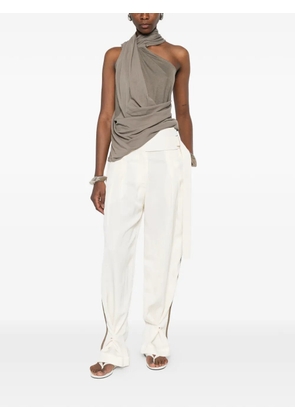 ENTIRE STUDIOS draped one-shoulder top - Grey