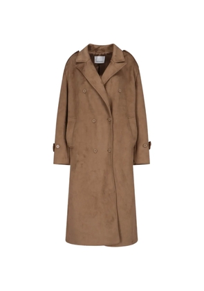 The Frankie Shop double-breasted coat - Brown