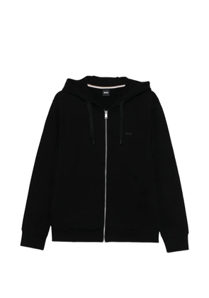 BOSS zip fastening hoodie - Black