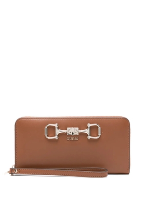 GUESS USA snaffle-detail wallet - Brown
