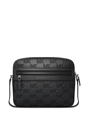 Michael Kors Jet Set logo embossed shoulder bag - Black