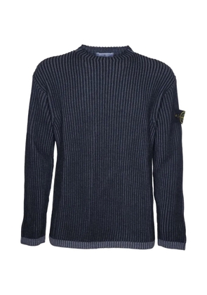 Stone Island ribbed crew-neck jumper - Blue