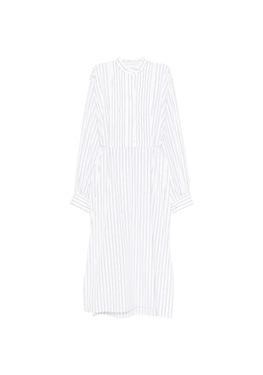 Jil Sander striped midi dress - White