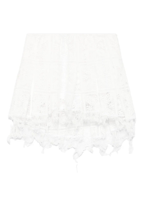 LOEWE lace mini skirt - White