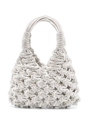 Hibourama Vannifique crystal-embellished tote bag - Silver