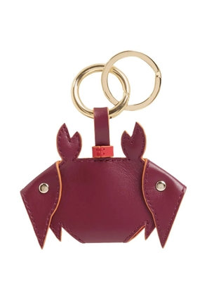 Lancel crab-motif keyring - Red