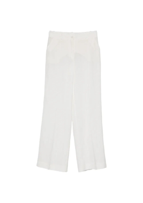 P.A.R.O.S.H. textured straight trousers - White