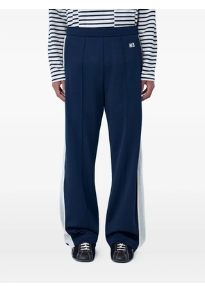 Wales Bonner elasticated-waist side-stripe trousers - Blue