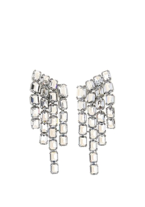 Swarovski Millenia rectangular clip earrings - Silver