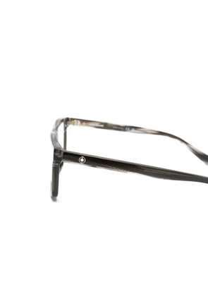 Montblanc geometric-frame glasses - Grey