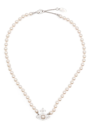 Vivienne Westwood Olympia pearl necklace - Silver