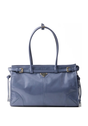 Prada Bonnie large leather handbag - Blue
