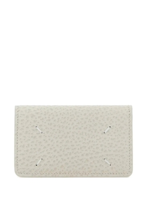 Maison Margiela stitch-detail card holder - White