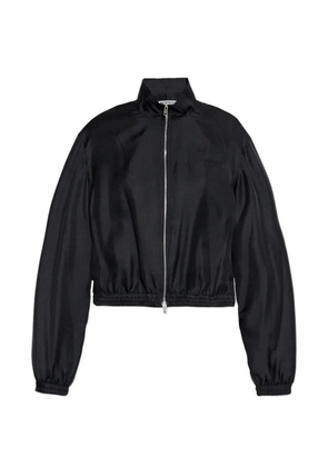 Alexander Wang zip-up elasticated-hem jacket - Black