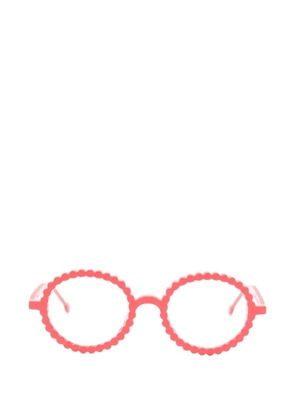 L.A. EYEWORKS round-frame glasses - Red