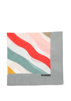 Missoni square-shape scarf - Grey