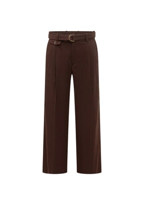 Drôle De Monsieur belted trousers - Brown