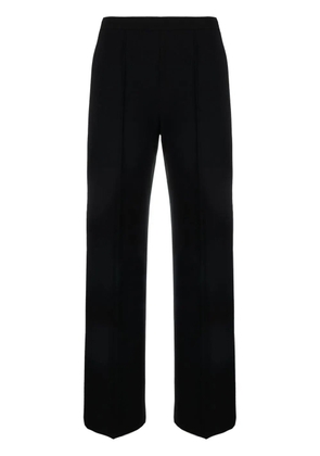 'S Max Mara cropped pintuck-detail trousers - Black