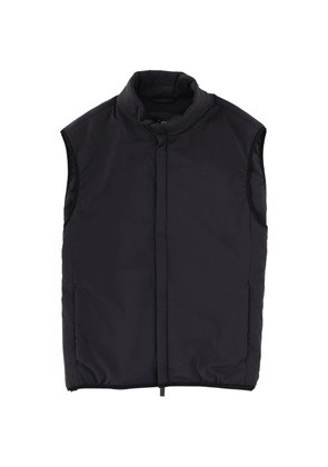 Laminar stand-collar gilet - Black